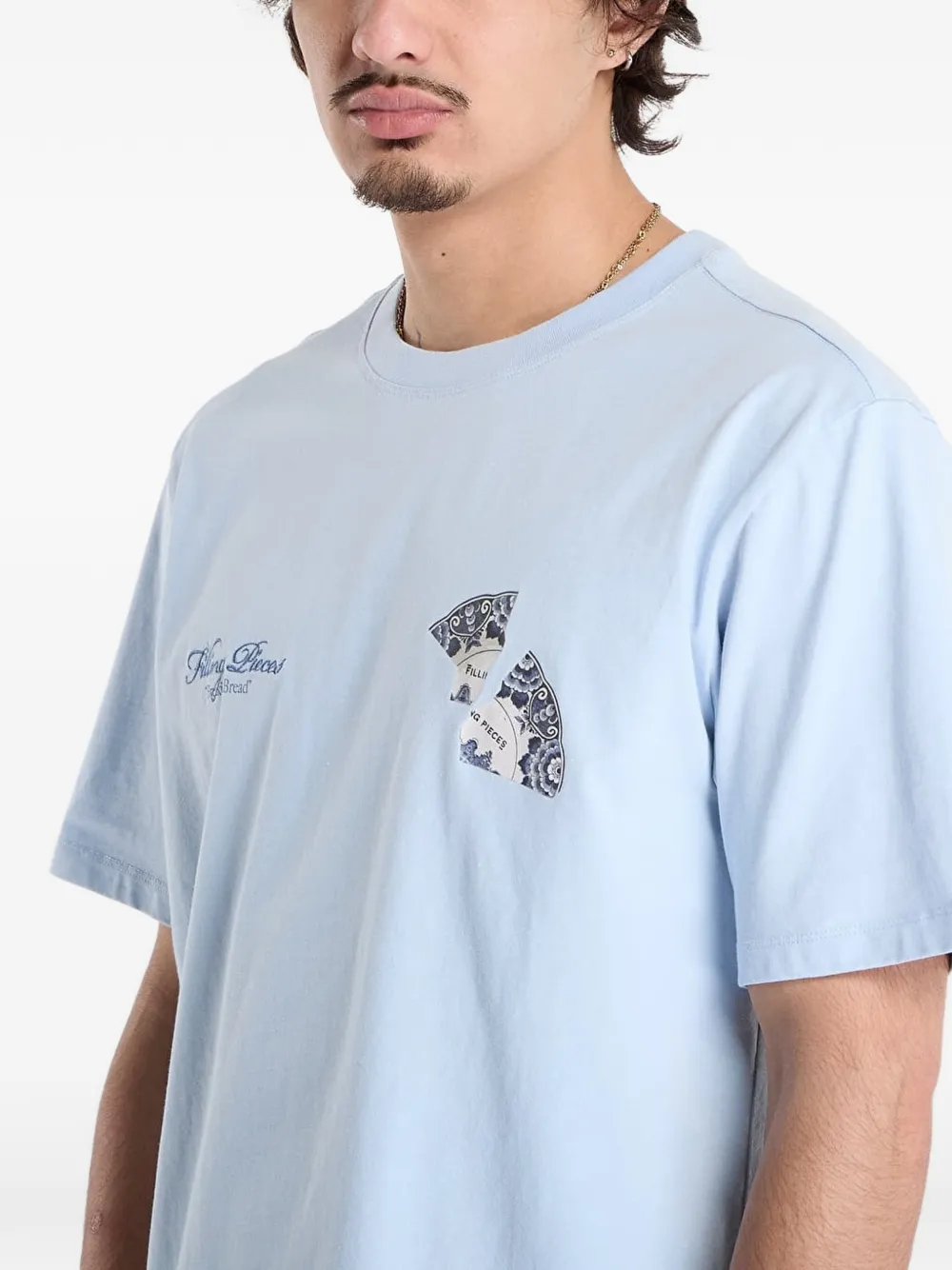 Filling Pieces Broken Plate T-shirt Blauw