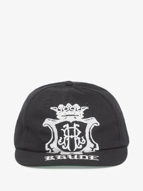 RHUDE logo curved-brim hat
