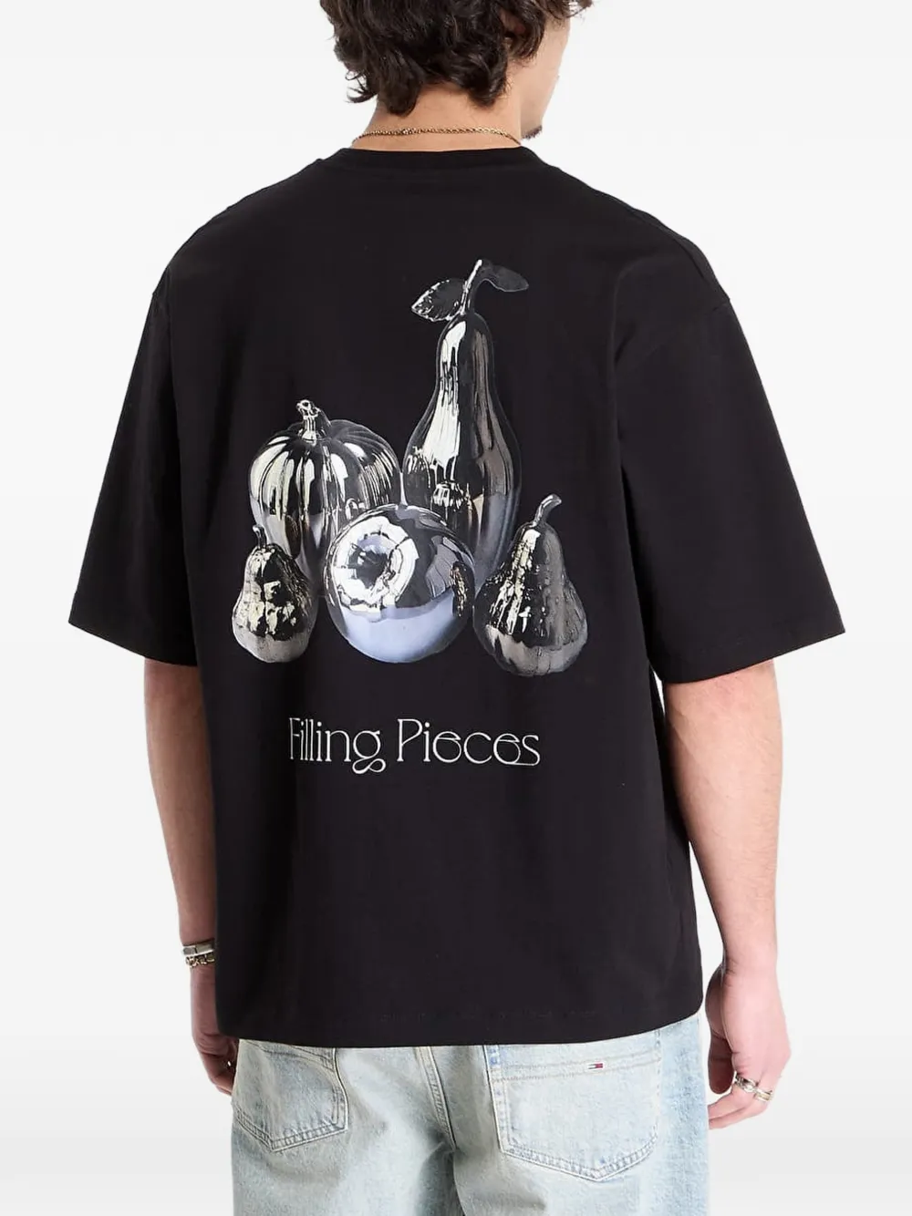 Filling Pieces Chrome Fruit T-shirt Zwart