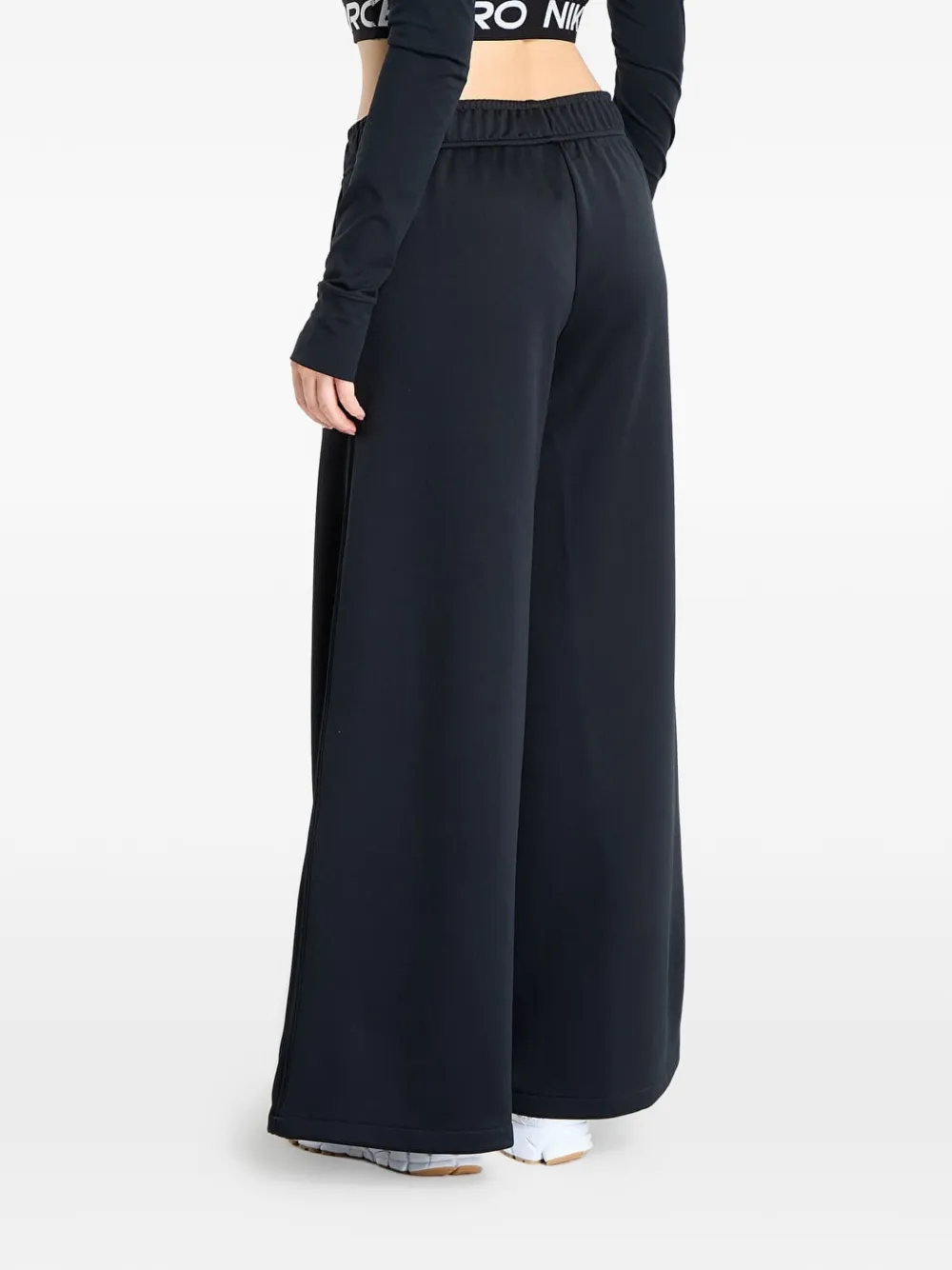 Nike Trainingsbroek met wijde pijpen Zwart