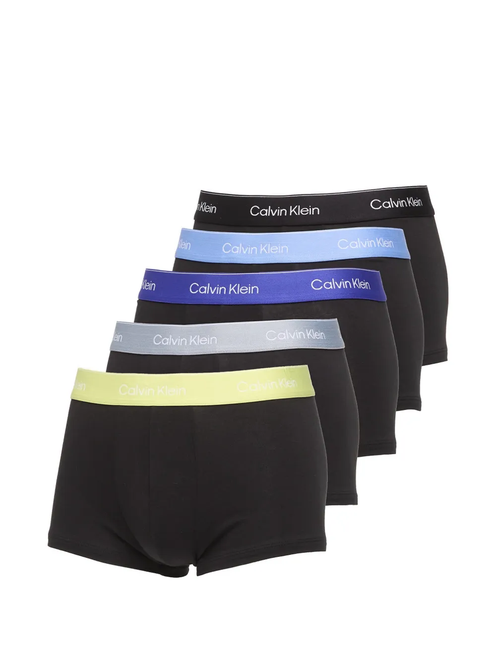 Calvin Klein logo-waistband briefs (set of five) - Nero
