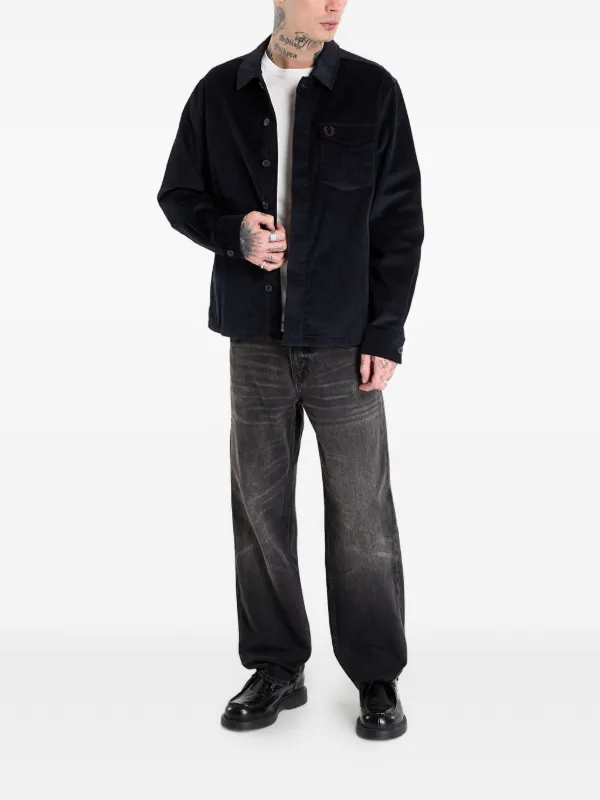 Fred Perry コーデュロイ オーバーシャツ | ブルー | FARFETCH JP