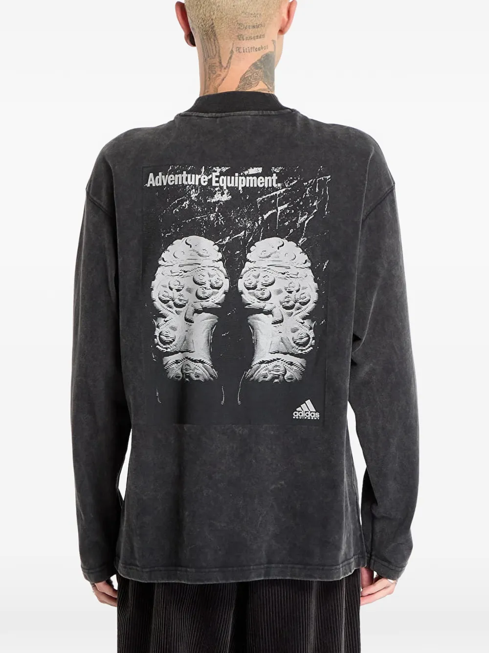 adidas Equipment T-shirt met grafische print Zwart