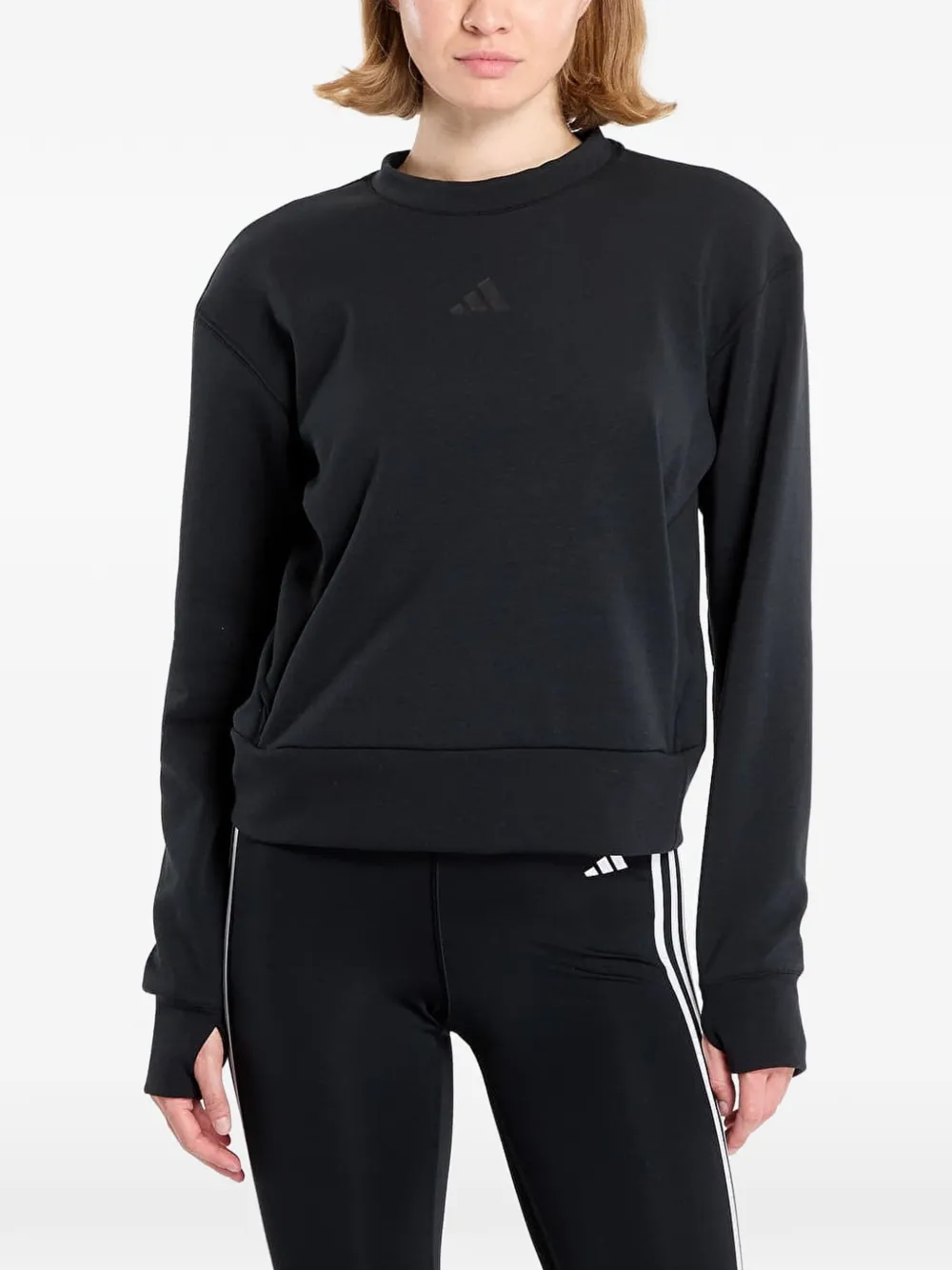 adidas logo-print sweatshirt - Nero