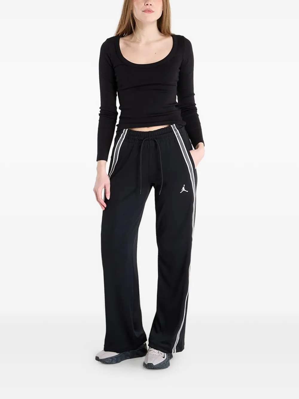 Jordan Brooklyn trainingsbroek met trekkoord Zwart