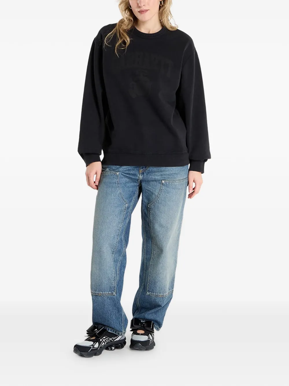 Carhartt WIP Faded Pond Corps sweater Zwart