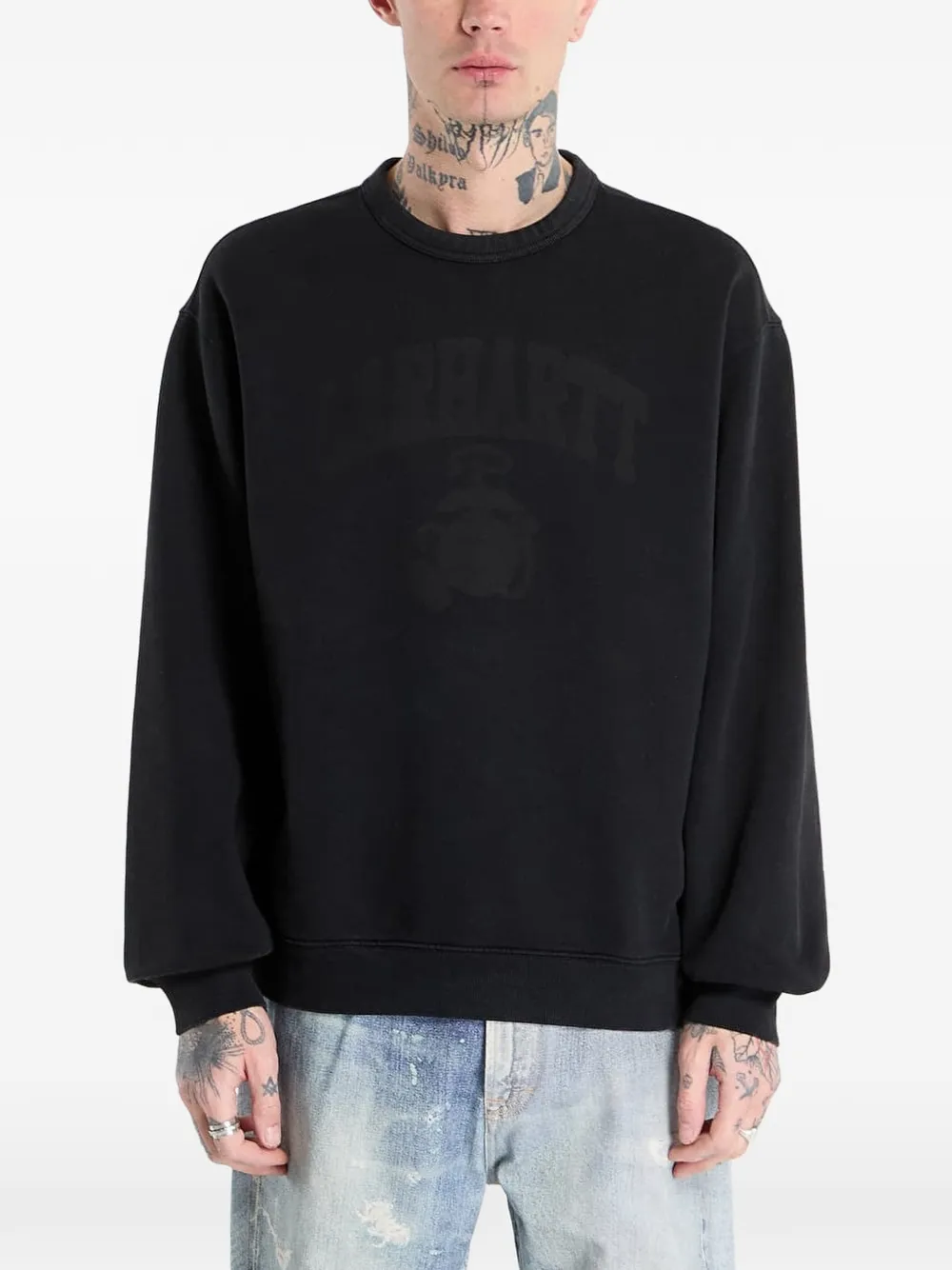 Carhartt WIP Faded Pond Corps sweater Zwart