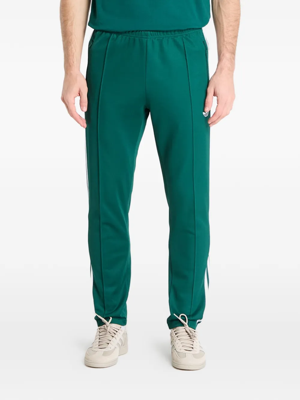 adidas Beckenbauer trainingsbroek met streepdetail Groen