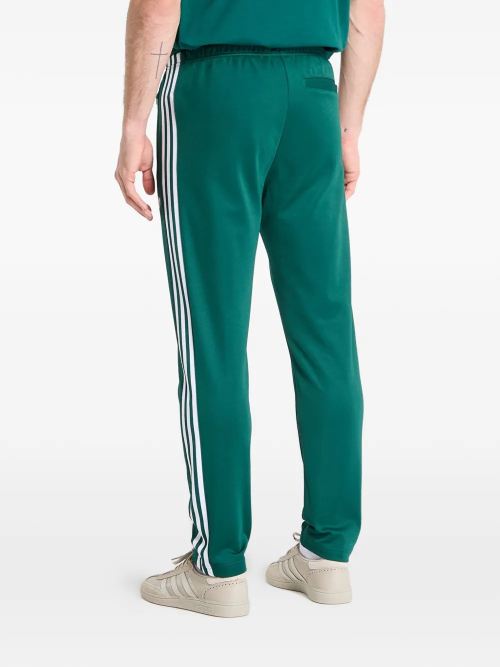 adidas Beckenbauer trainingsbroek met streepdetail Groen