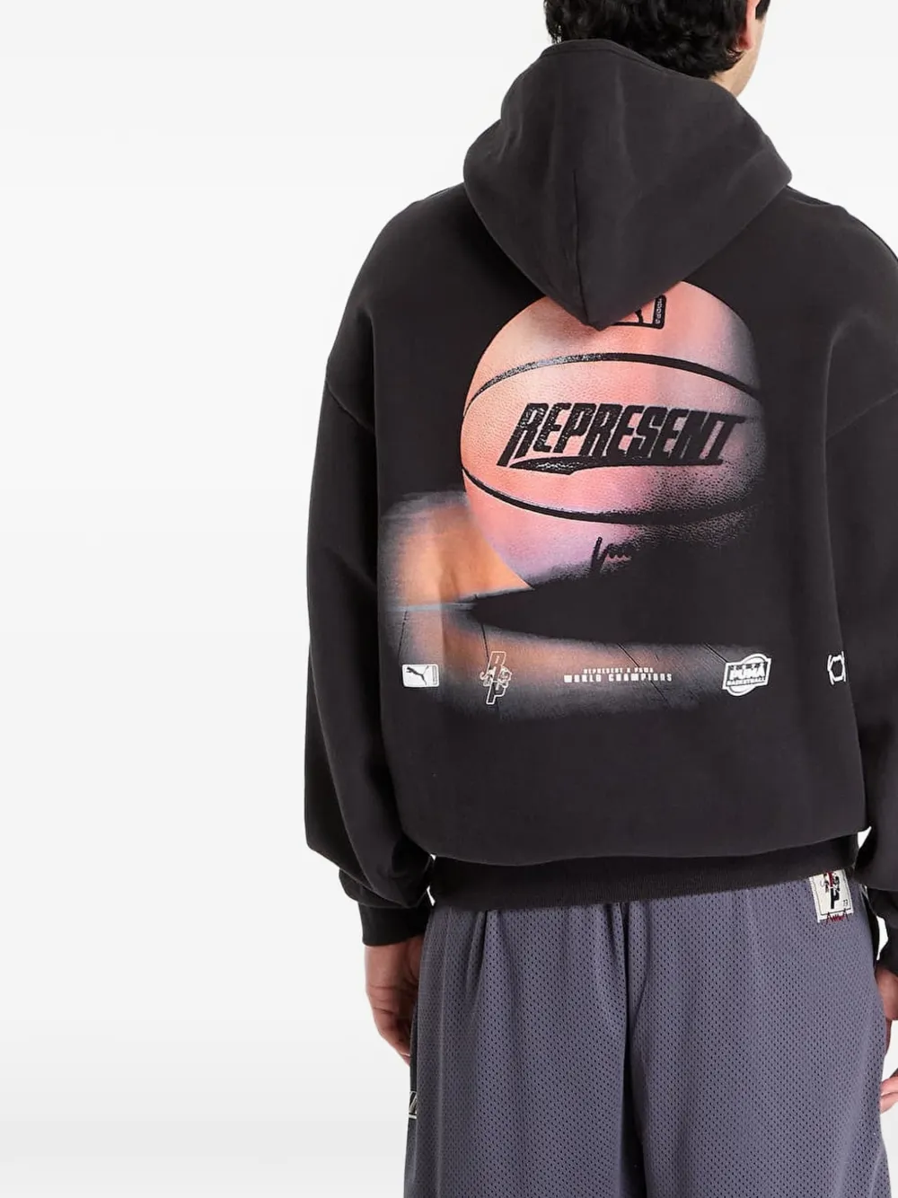 PUMA x Represent hoodie met lange mouwen Zwart