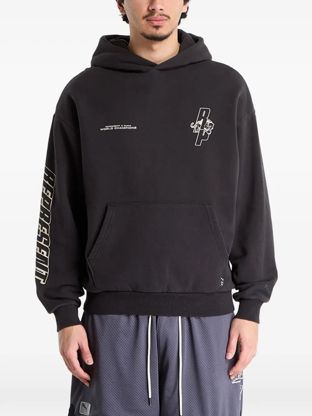 PUMA x Represent hoodie met lange mouwen Zwart