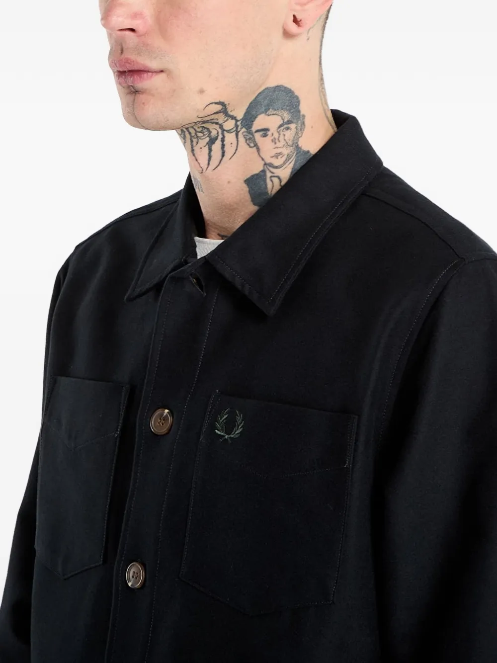 Twill Chest-Pocket Shirt