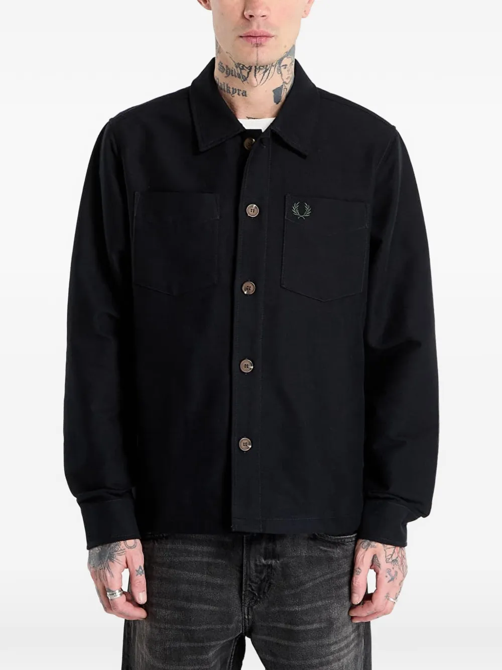 Twill Chest-Pocket Shirt