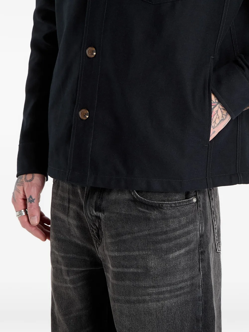 Twill Chest-Pocket Shirt