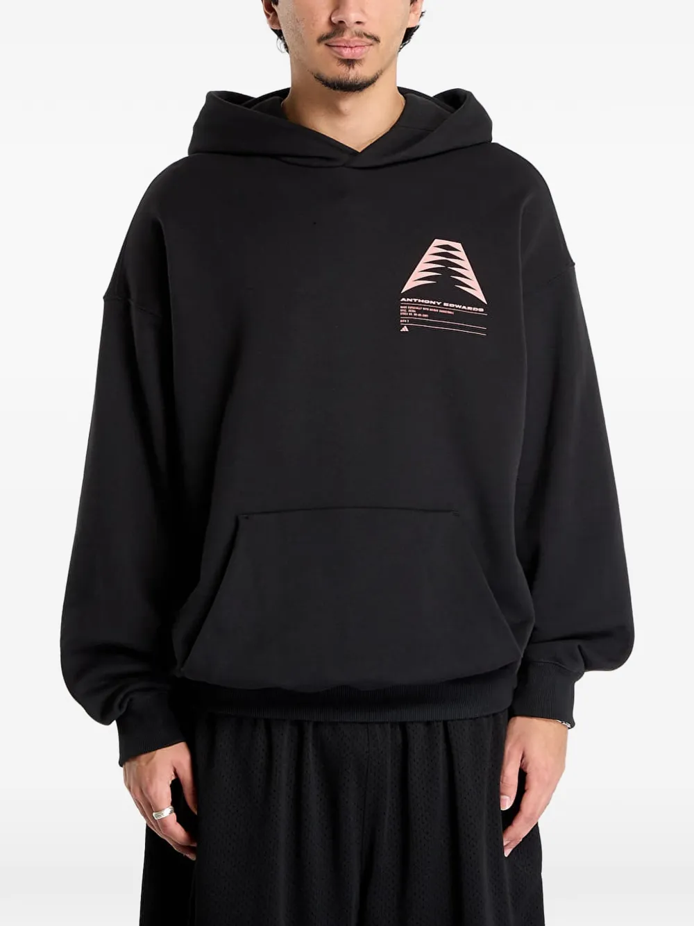 adidas Anthony Edwards Schematic hoodie Zwart