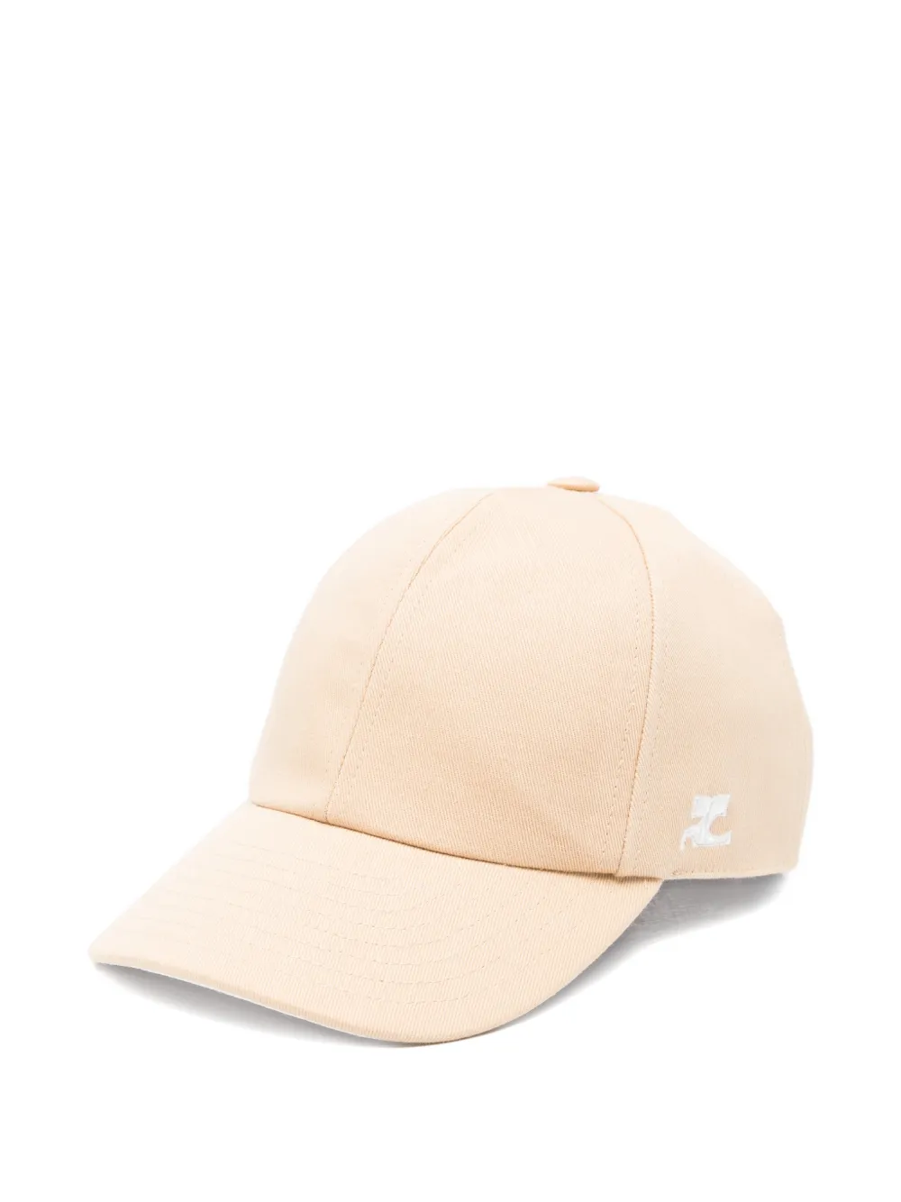 Courrèges logo-embroidered cap - Marrone