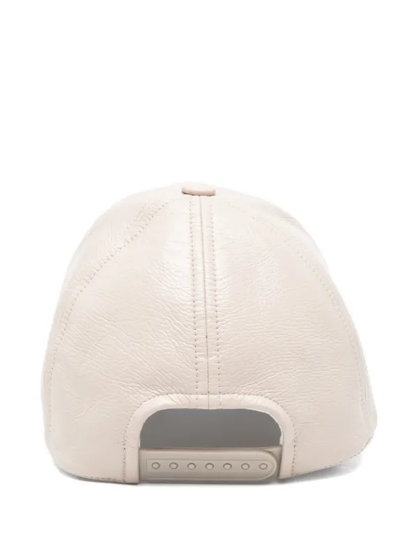 courrèges キャップ Courrèges Topstitched Cap | Neutrals | FARFETCH