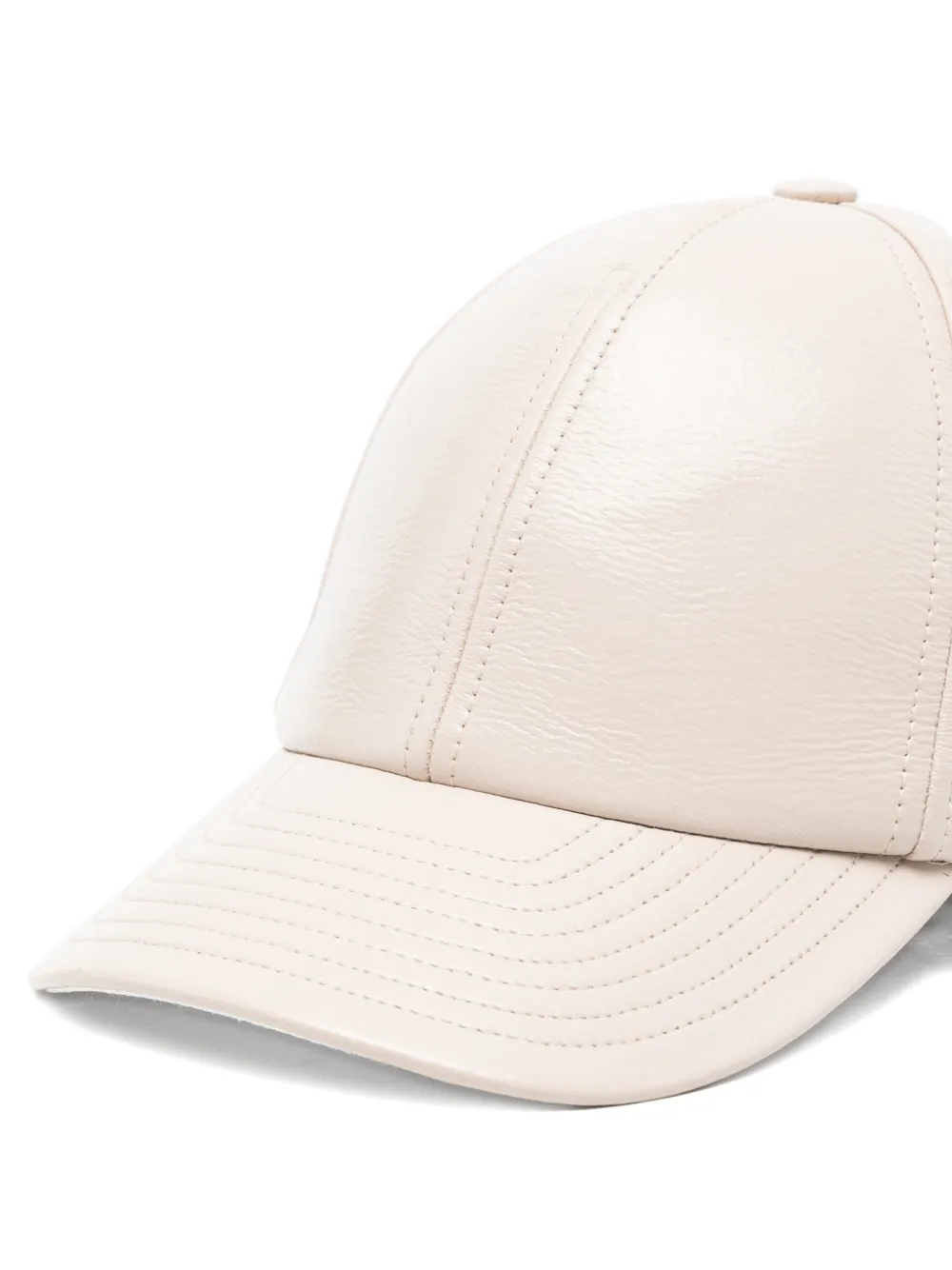  Courrèges Topstitched Cap - Neutrals 