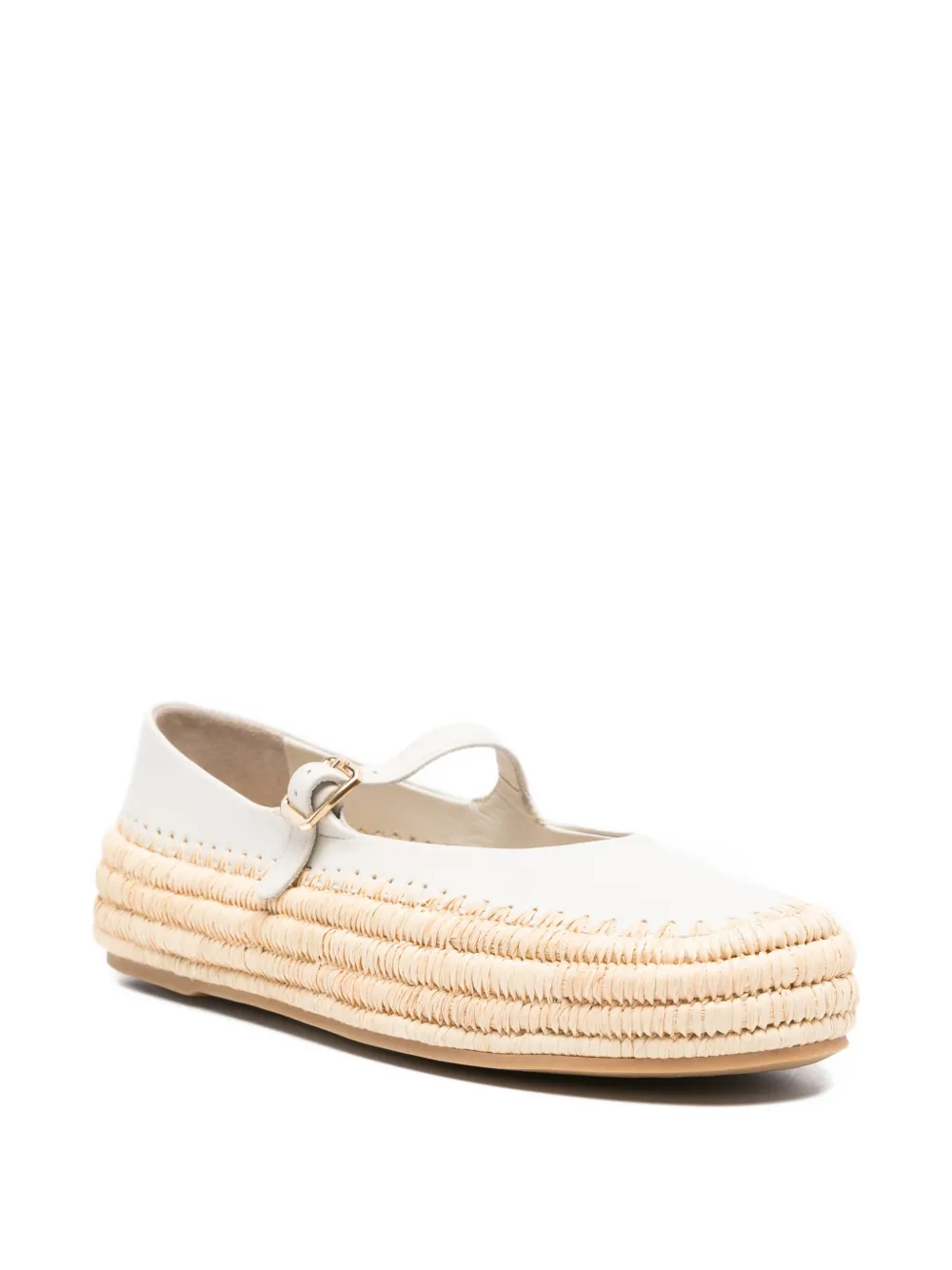 Paloma Barceló Olimpia ballerina's met band-detail Beige