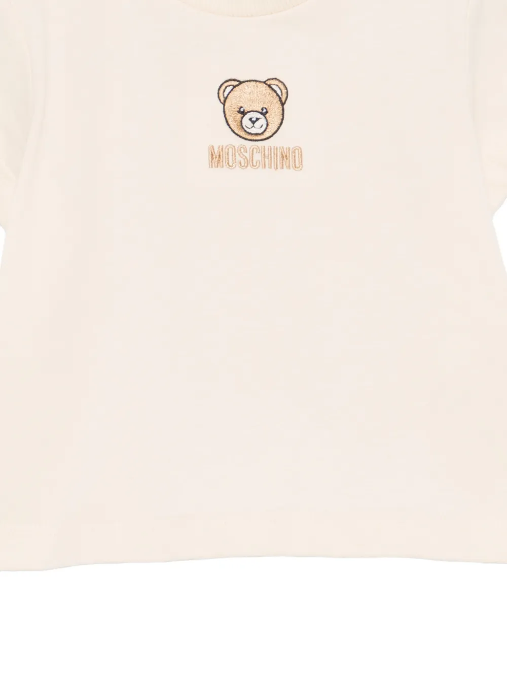 Moschino Kids T-shirt met teddybeerprint Beige