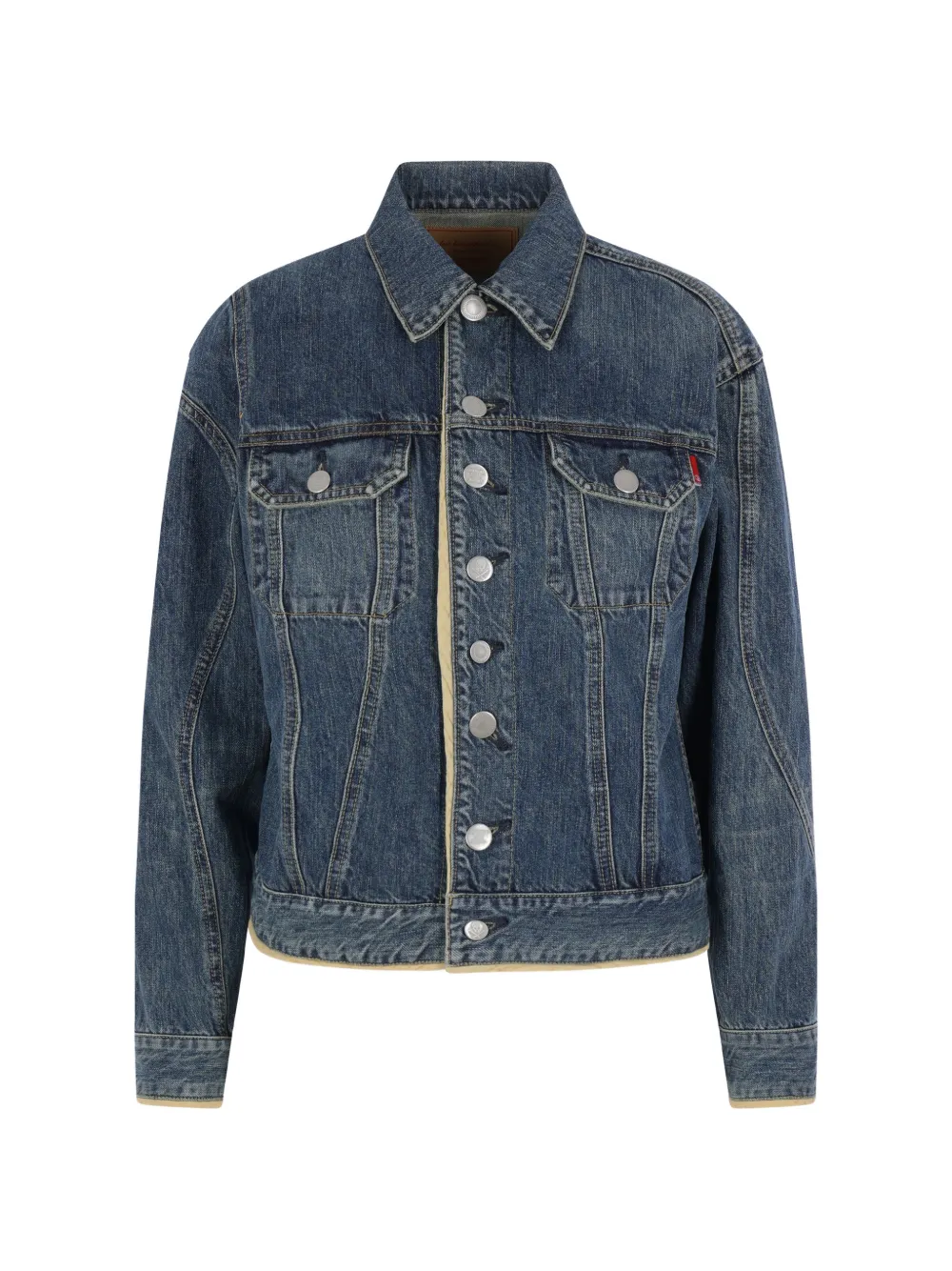 Undercover button-up denim jacket - Blau