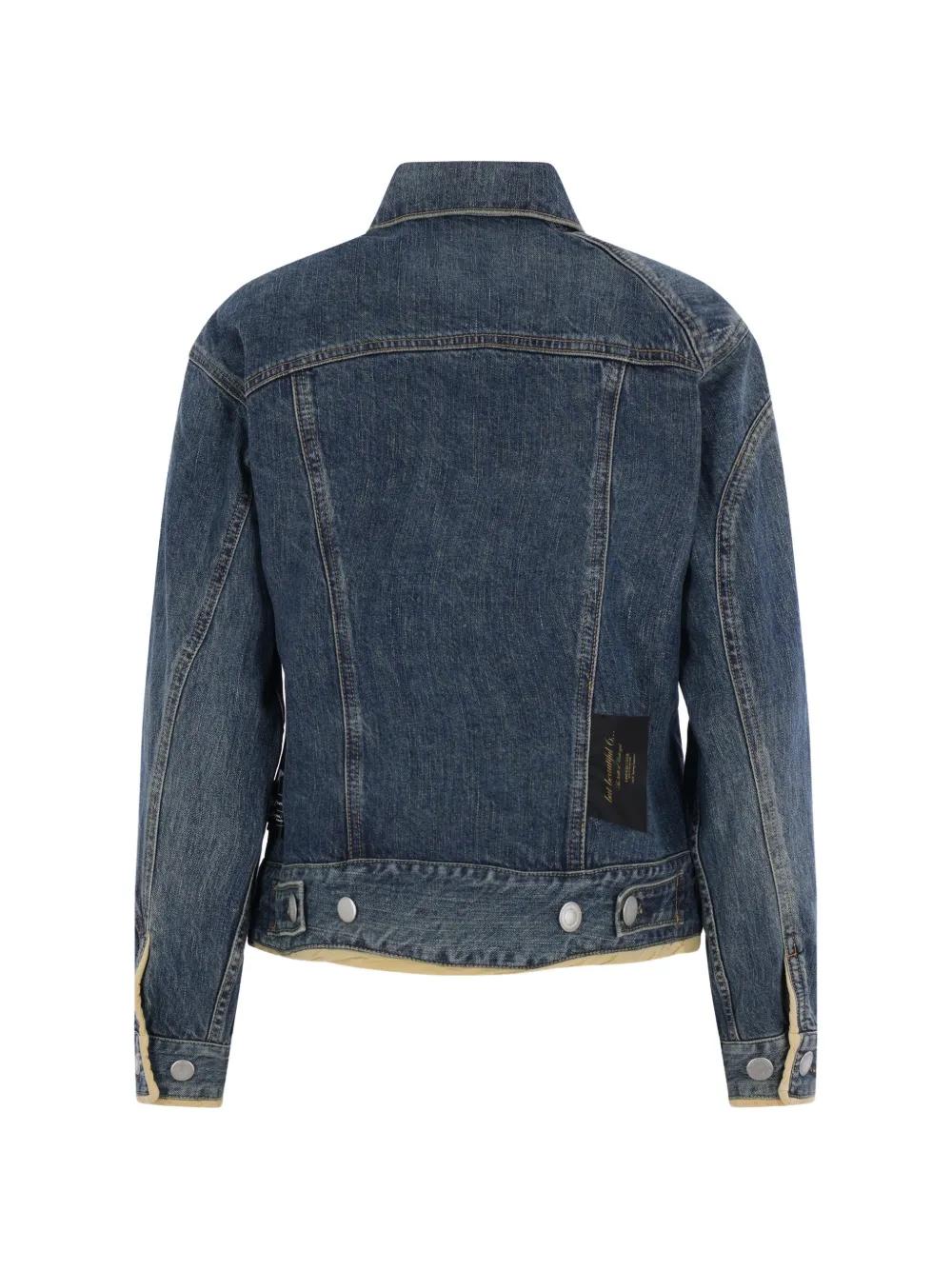 Undercover Gerafeld denim jack met contrasterende afwerking Blauw
