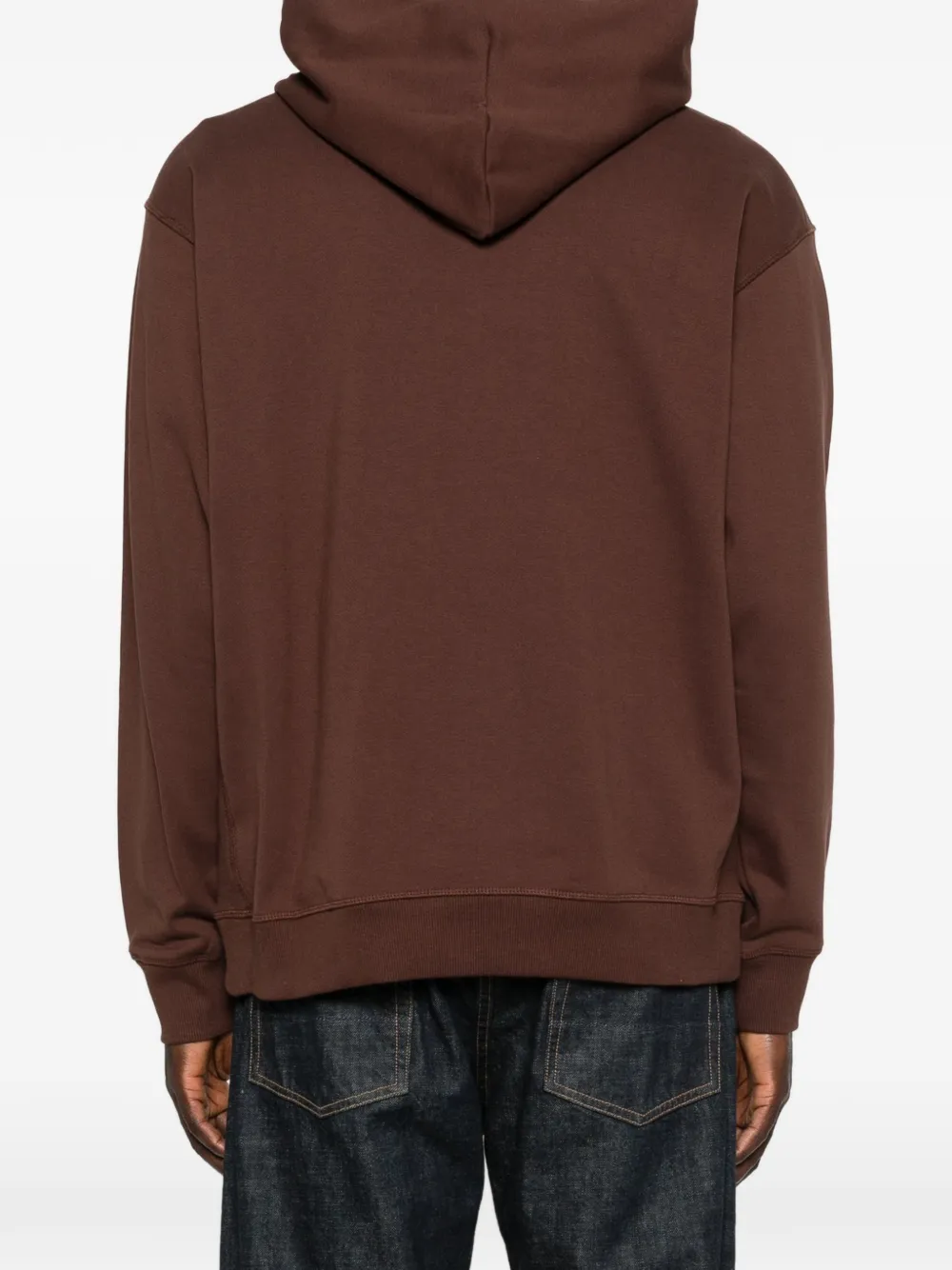 New Balance Sweater met capuchon en zak Bruin