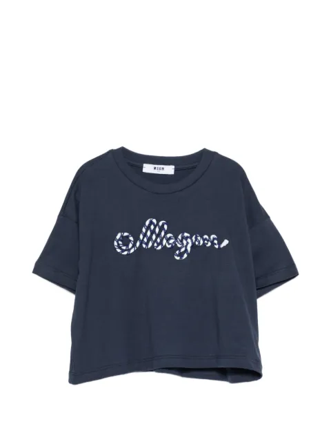 MSGM Kids playera con bordado