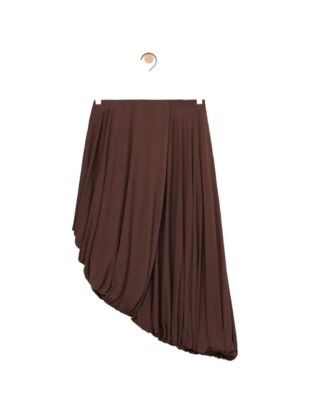 Loewe Draped Skirt In Brown