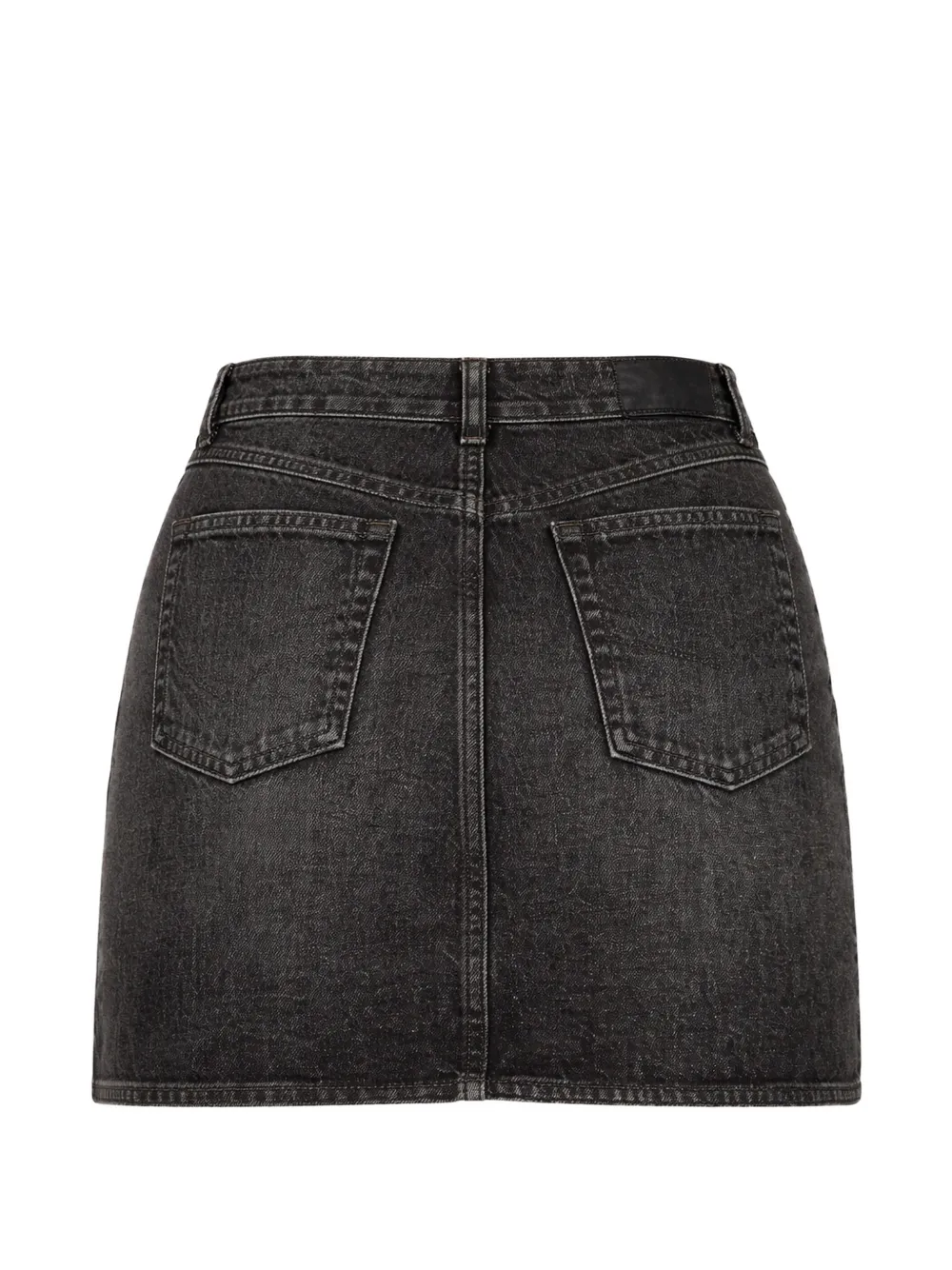  Jean Paul Gaultier Denim Zipped Mini Skirt - Black 