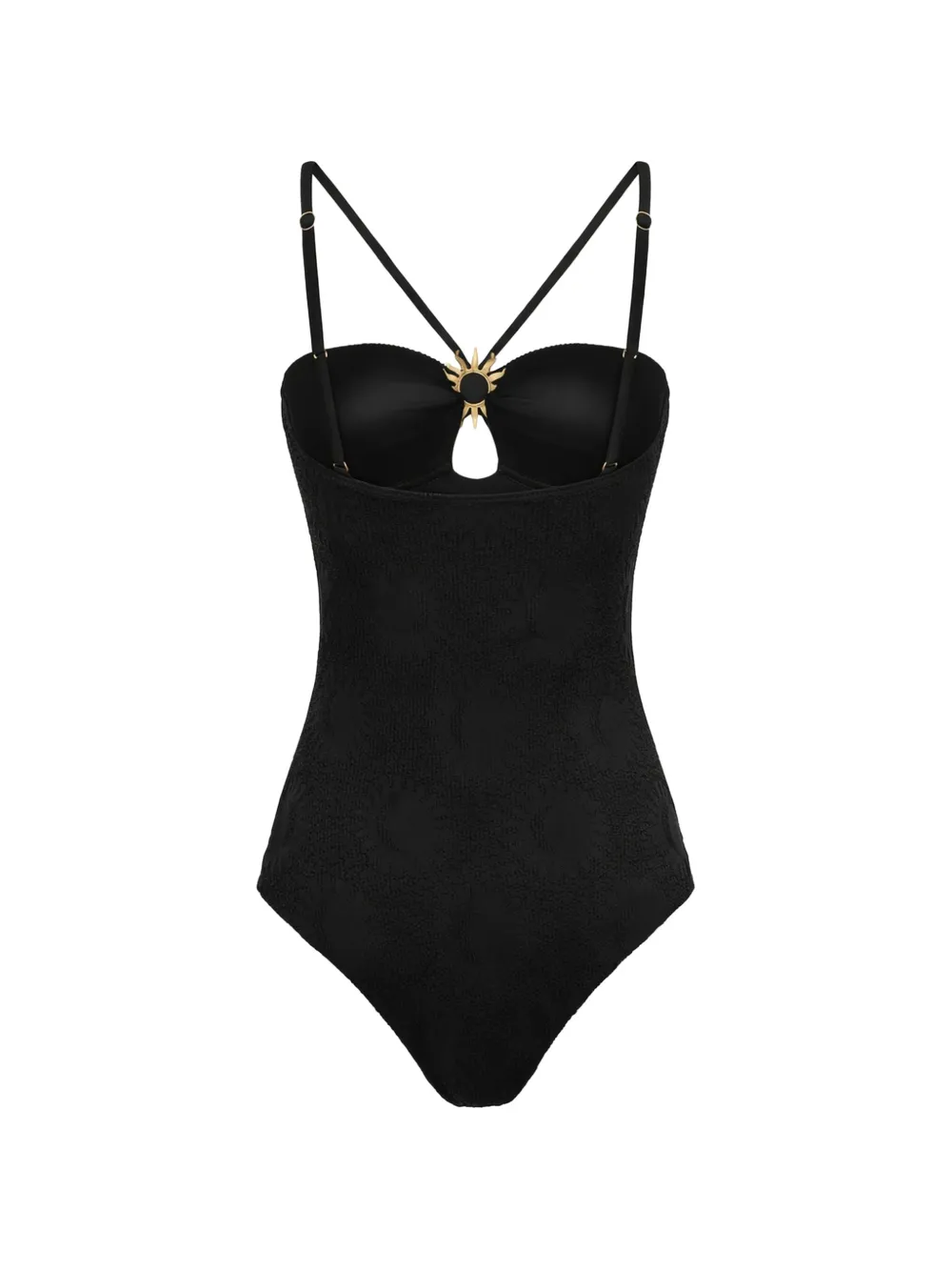  Farm Rio Sunny Moon Swimsuit - Black 