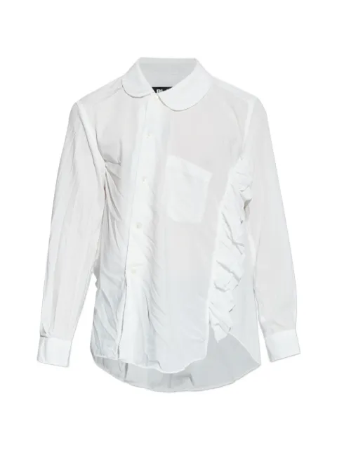 Black Comme Des Garçons ruffled-detail shirt