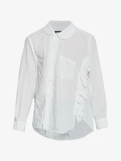 Black Comme Des Garçons skjorta med volangdetalj
