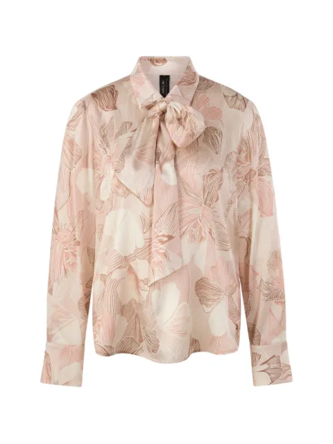 MARCCAIN floral bow blouse