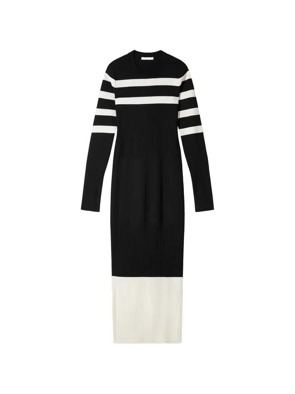 Patrizia Pepe long-sleeve midi dress - Nero