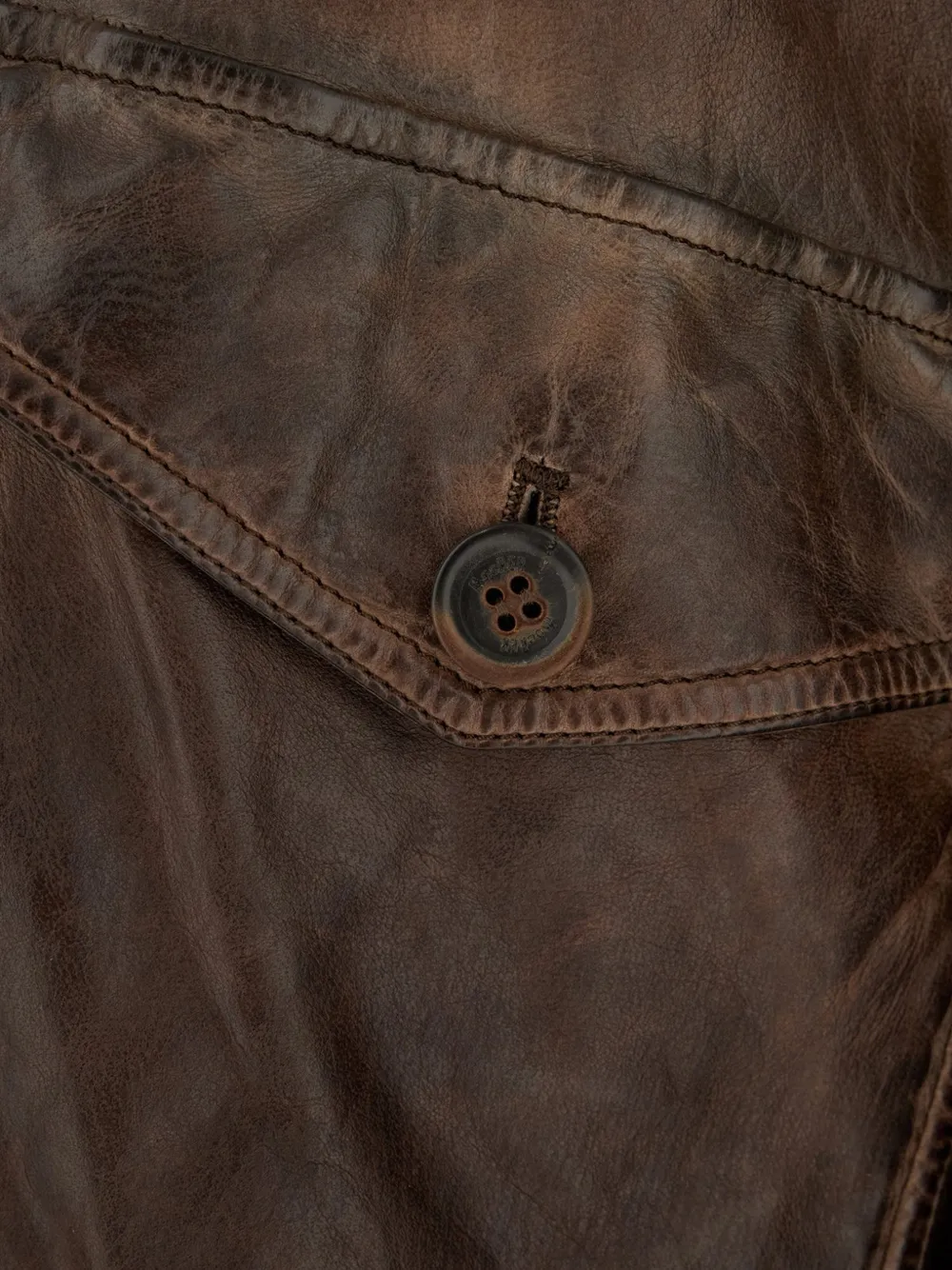 Moorer Buttoned Zip-up Jacket In Brown
