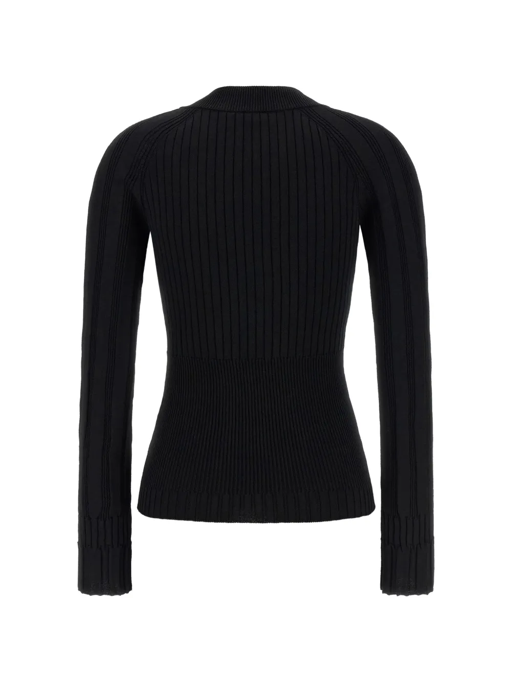  Balmain Button V-neck Cardigan - Black 