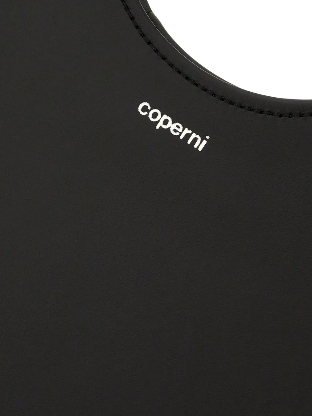 Coperni Heart leren schoudertas Zwart