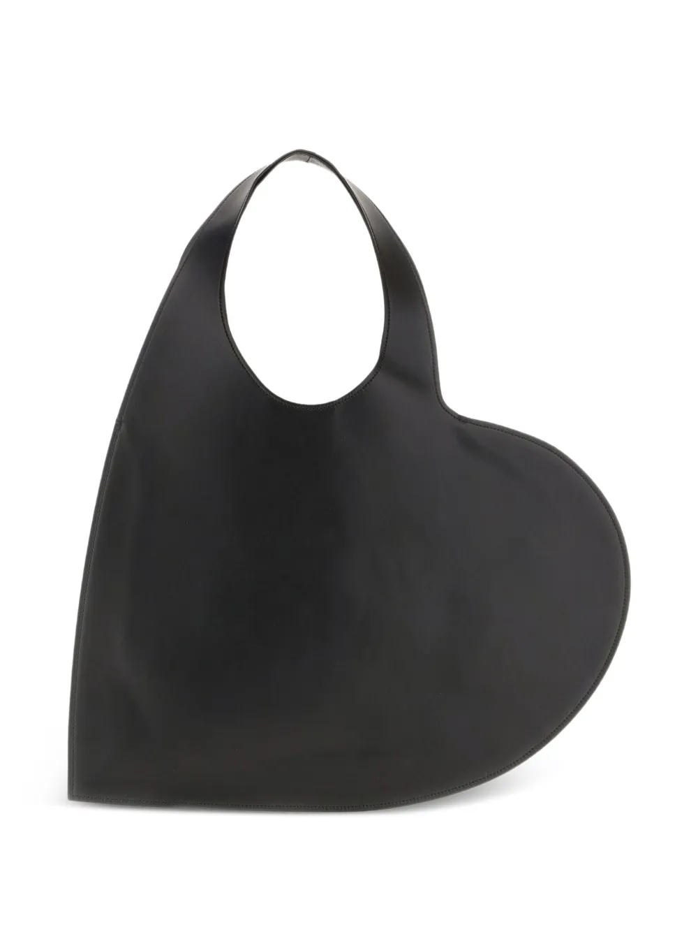  Coperni Heart Leather Shoulder Bag - Black 