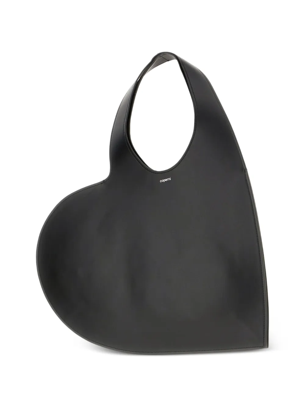  Coperni Heart Leather Shoulder Bag - Black 