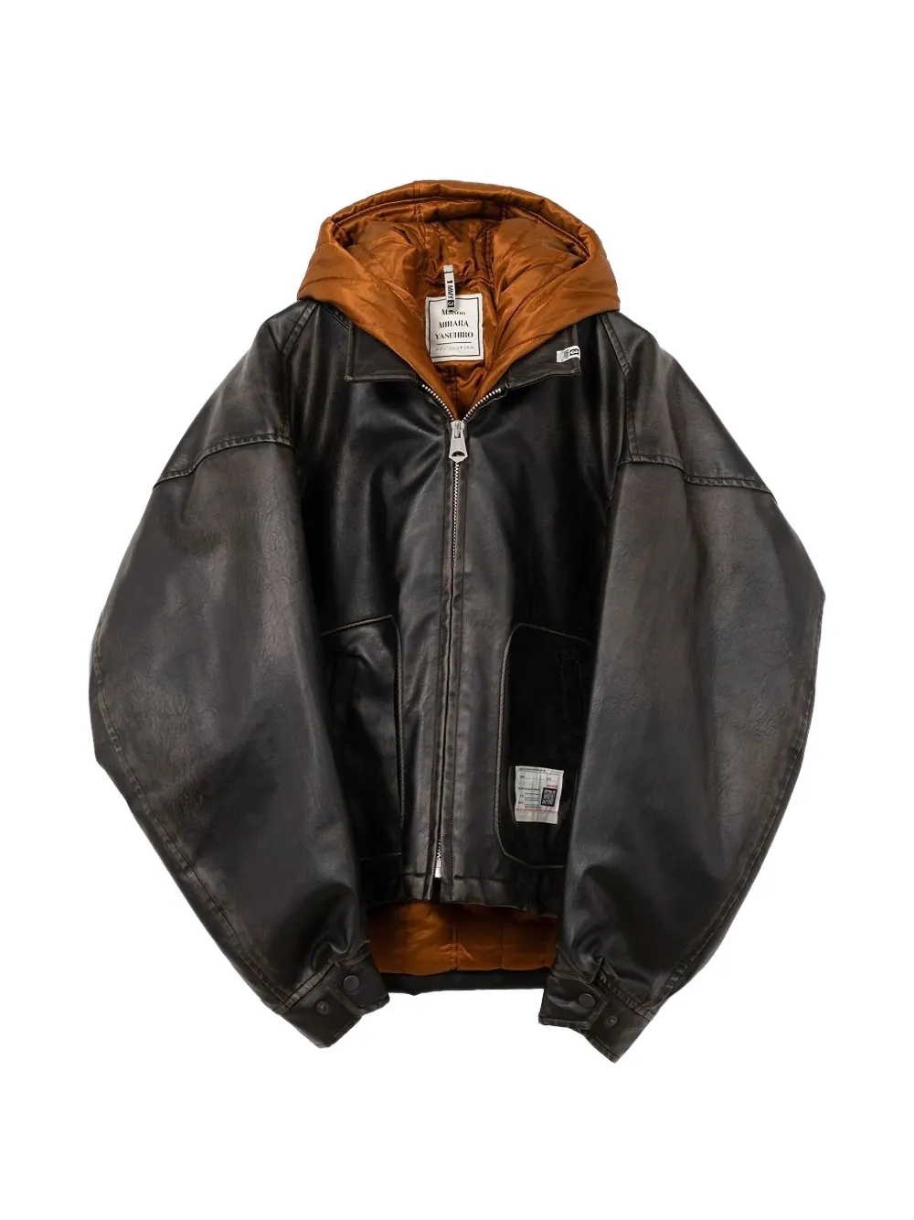 Maison MIHARA YASUHIRO zip-fastening hooded jacket - Nero