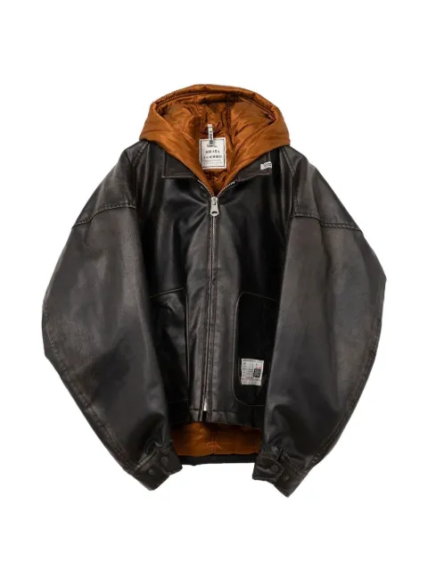 Maison MIHARA YASUHIRO zip-fastening hooded jacket