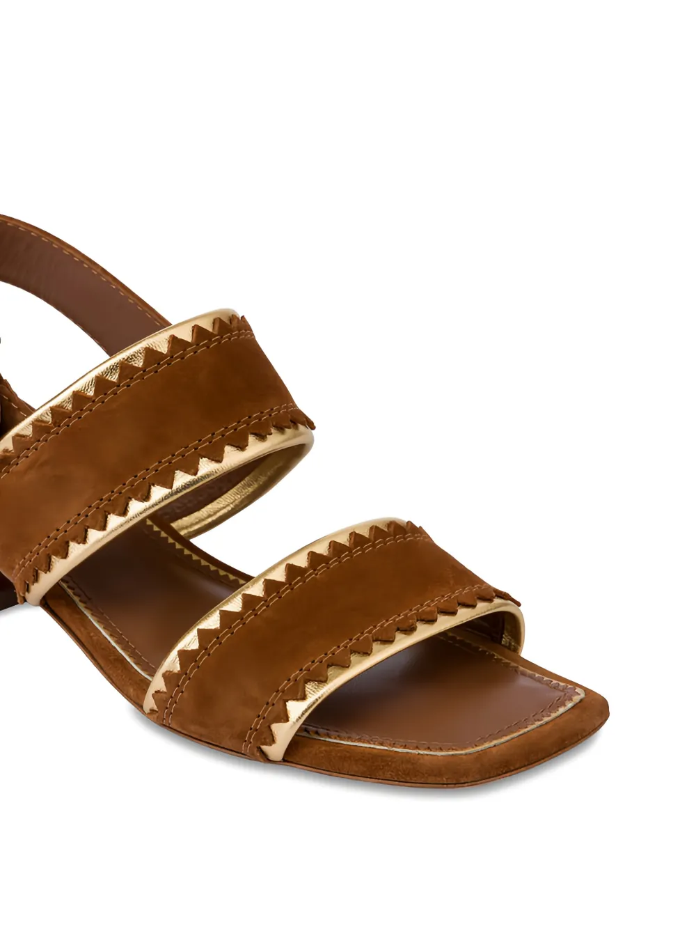 Pollini Slingback sandalen met hak Bruin