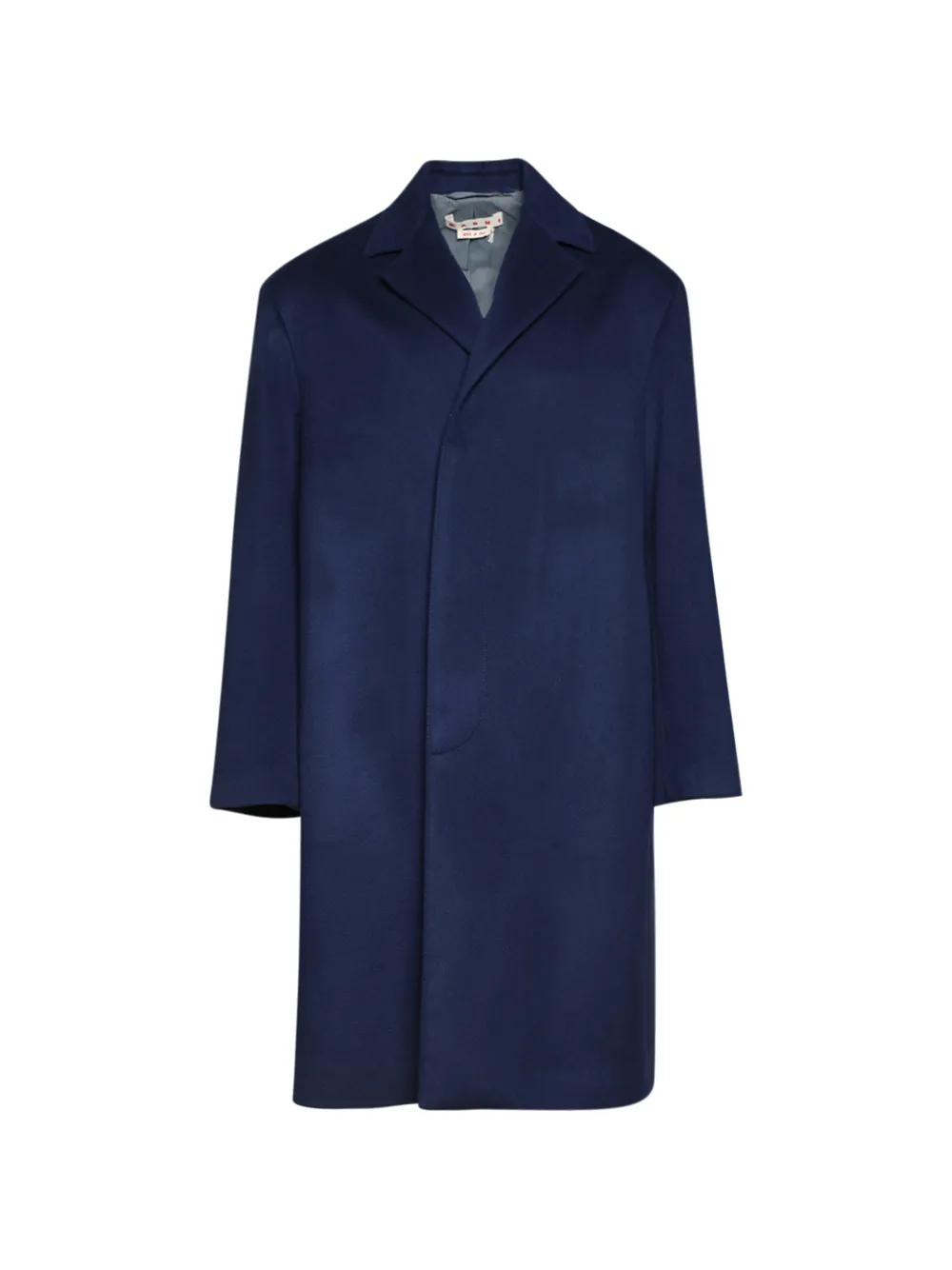 Marni notched coat - Blu