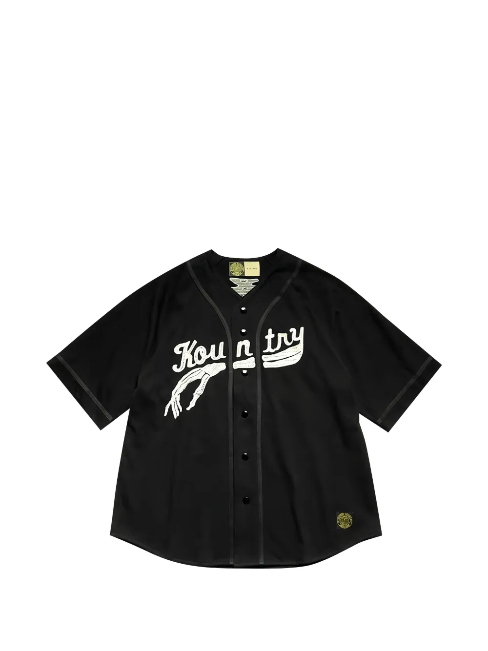 KAPITAL graphic-print baseball shirt - Nero