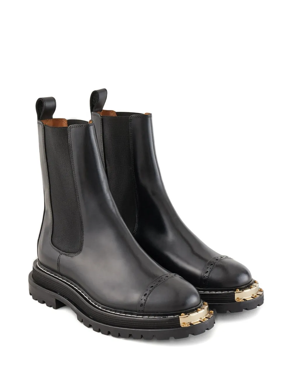 SANDRO Laarzen met goudkleurig detail Zwart