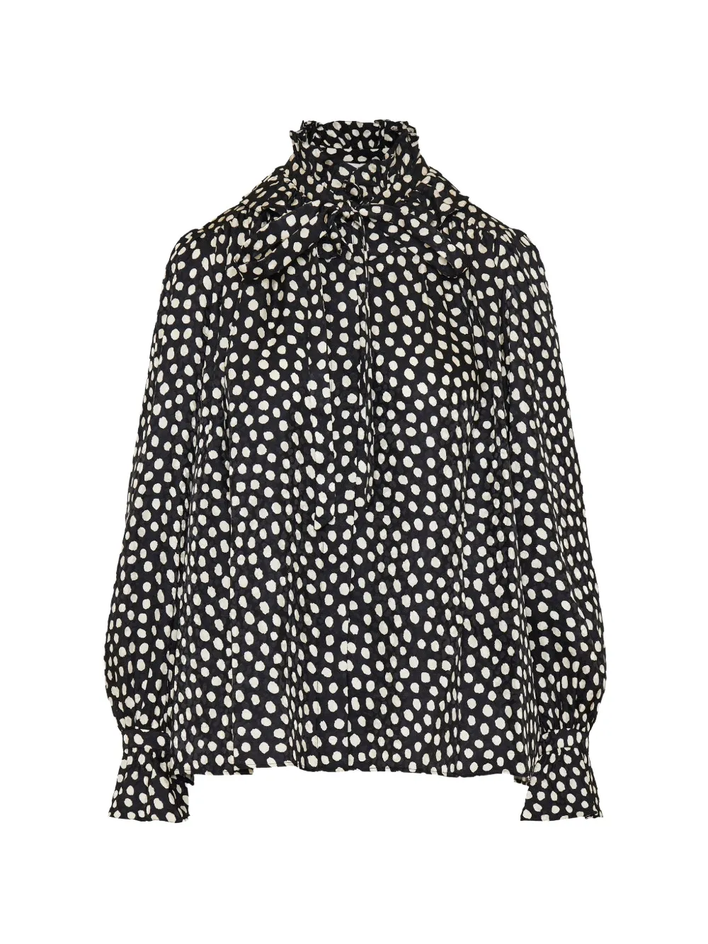 Chloé ruffled polka dot blouse - Nero