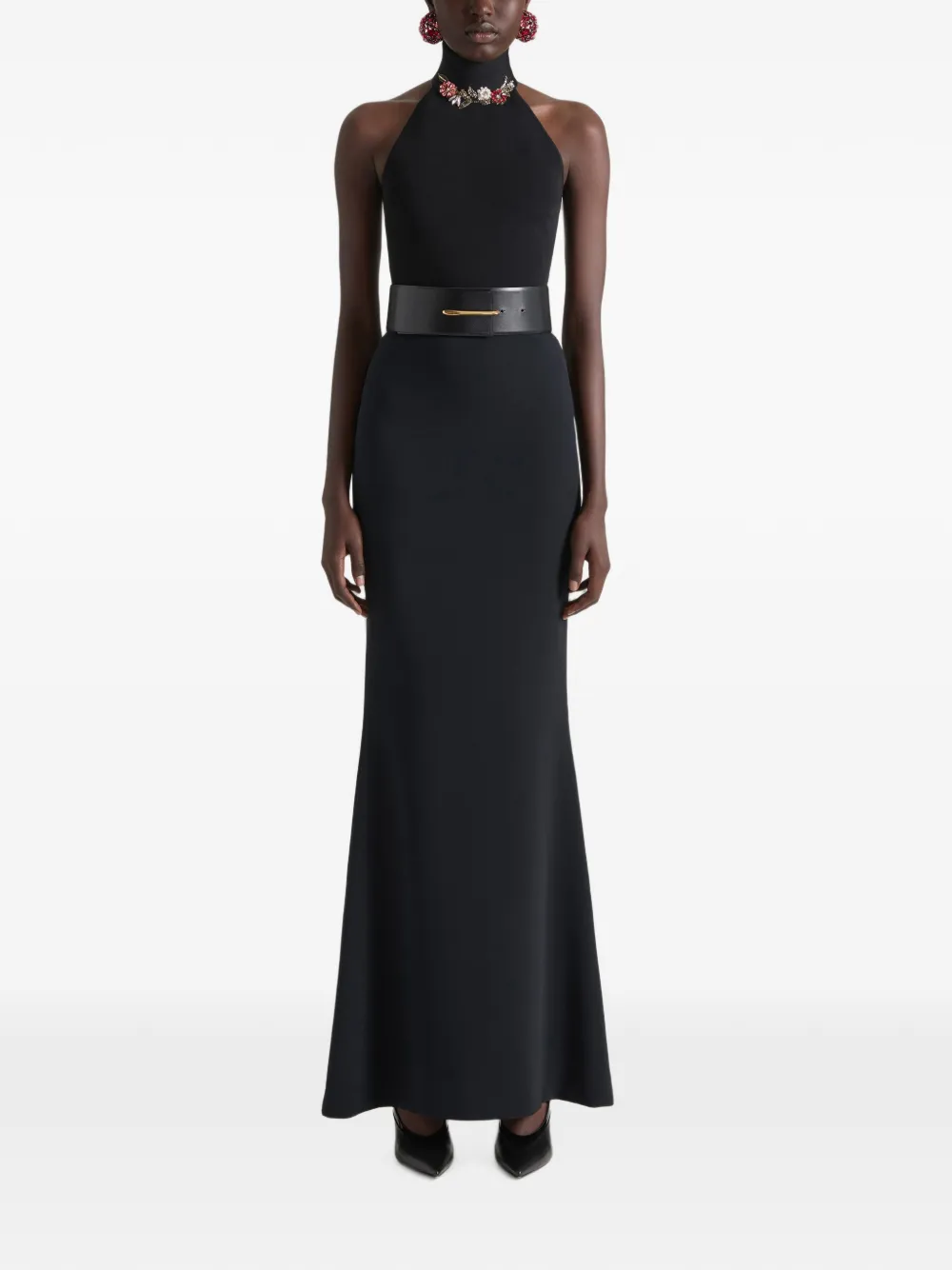 Givenchy Verfraaide top met halternek Zwart