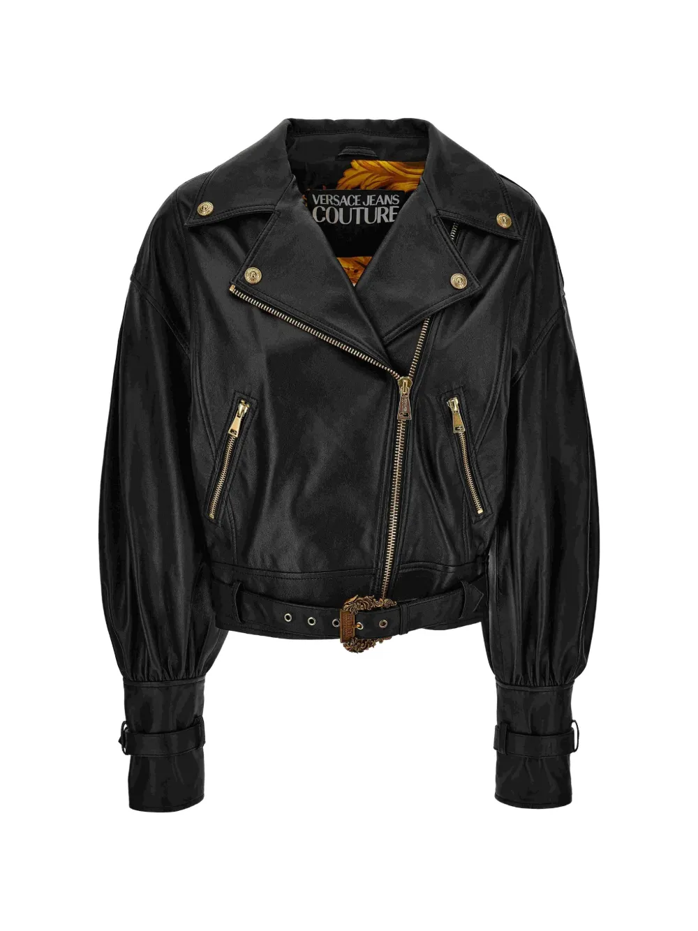 Versace Jeans Couture Giacca biker con zip - Nero