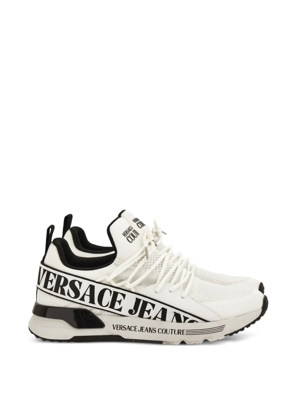 Versace Jeans Couture Dynamics sneakers met logo Wit